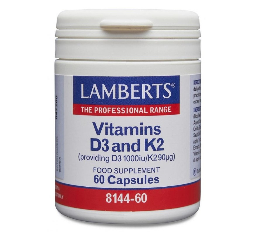 Vitamina D3+K2 60 Cápsulas Lamberts