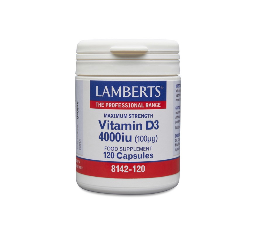 Vitamina D-3 4000 Ui 120 Comprimidos Lamberts