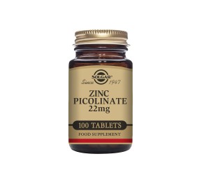 Picolinato de Zinco 22 mg 100 Comprimidos Solgar