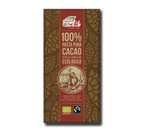 Chocolate Negro 100% Bio 100 Grs Solé