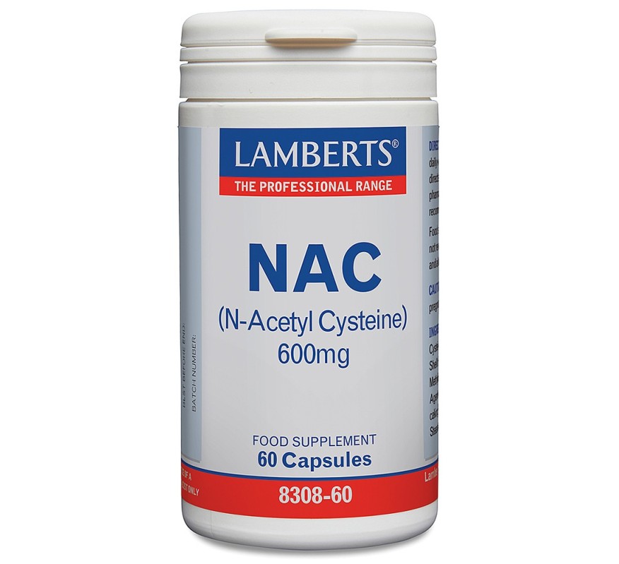 Nac (N_Acetil Cisteina) 600 Mg. 60 Cápsulas Lamberts