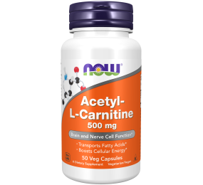 Acetyl L-Carnitine 500 Mg 50 Cápsulas Now