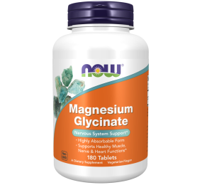 Magnesium Glycinate 180 Comprimidos Now
