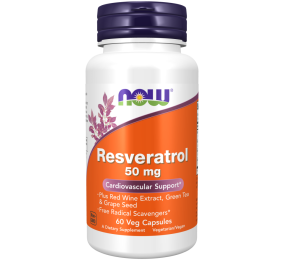 Natural Resveratrol 50 Mg 60 Cápsulas Now