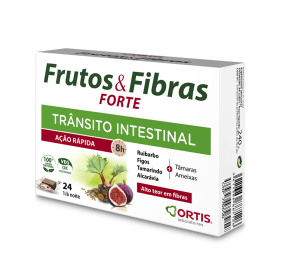 Frutos & Fibras Forte Efeito Rápido 24 Cubos Ortis
