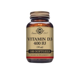 Vitamina D3 400 UI 100 Softgels Solgar
