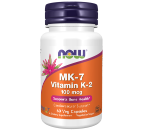 MK-7 Vitamin K-2 100 mcg 60 Cápsulas Vegetais Now
