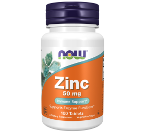 Zinc 50 mg 100 Comprimidos Now