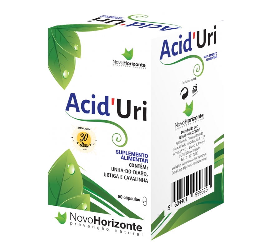 Acid Uri 60 Cápsulas Novo Horizonte