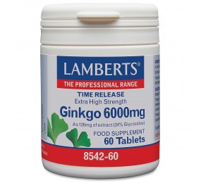 Ginkgo Biloba Extra Alta Potência 6000 Mg. Lamberts