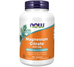 Magnesium Citrate (200 Mg) 100 Comprimidos Now